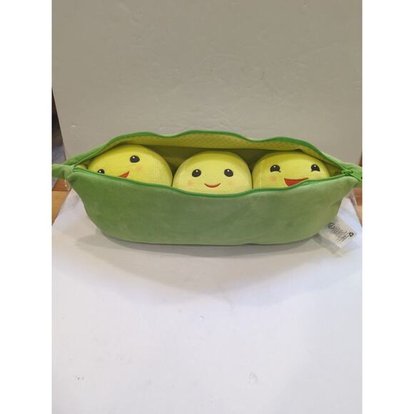 Disney Store Three Peas In A Pod Stuffed Plush Toy Story Zipper Pea Pod 19" - Picture 1 of 5